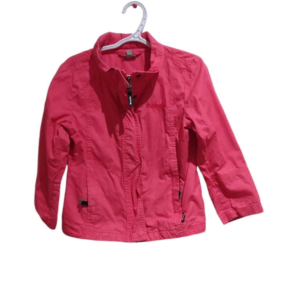 BENCH Girls Cotton High Neck Collar Jacket